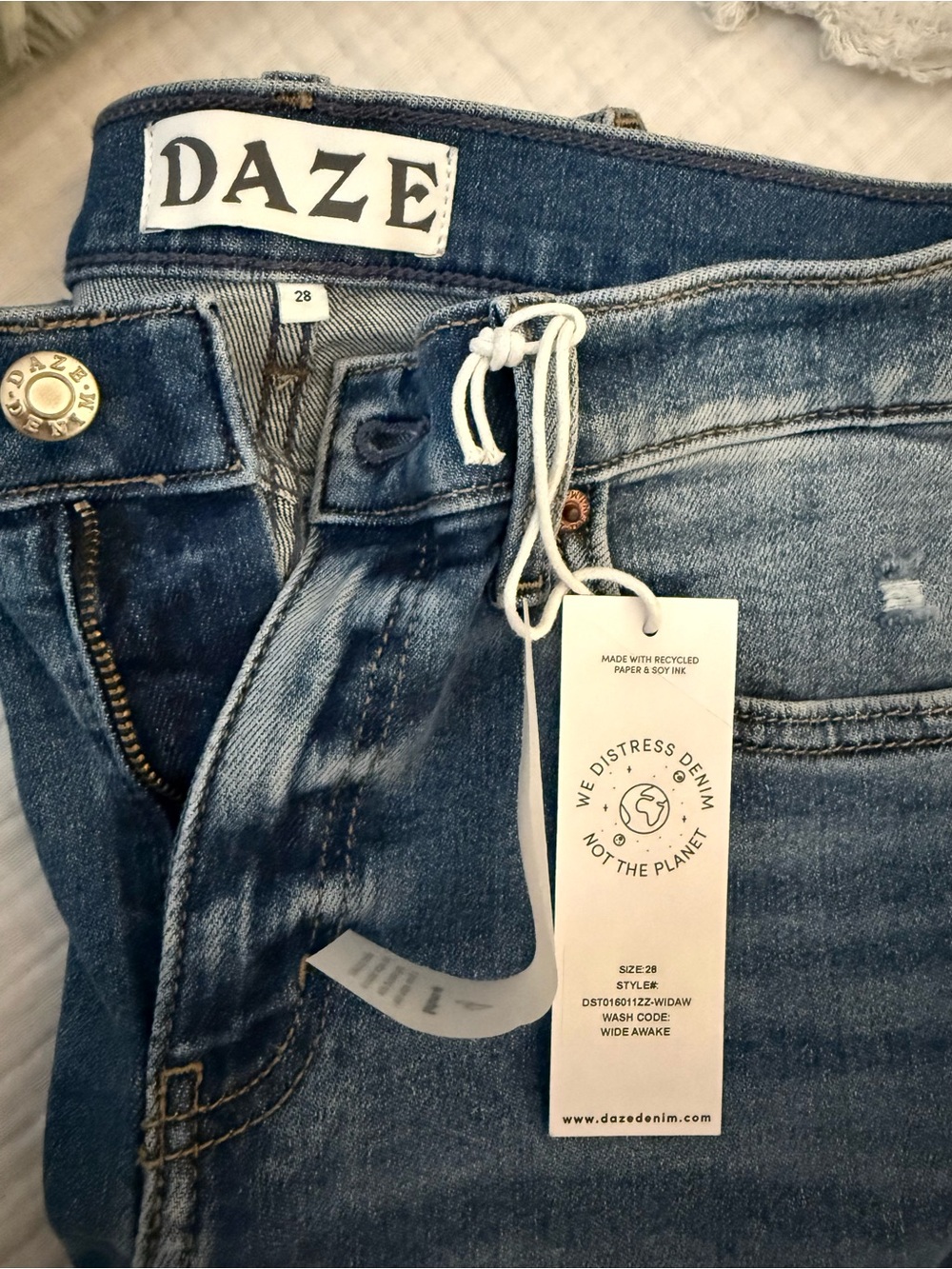 DAZE The OG Mid Rise Slim, size 28 - Picture 3 of 4
